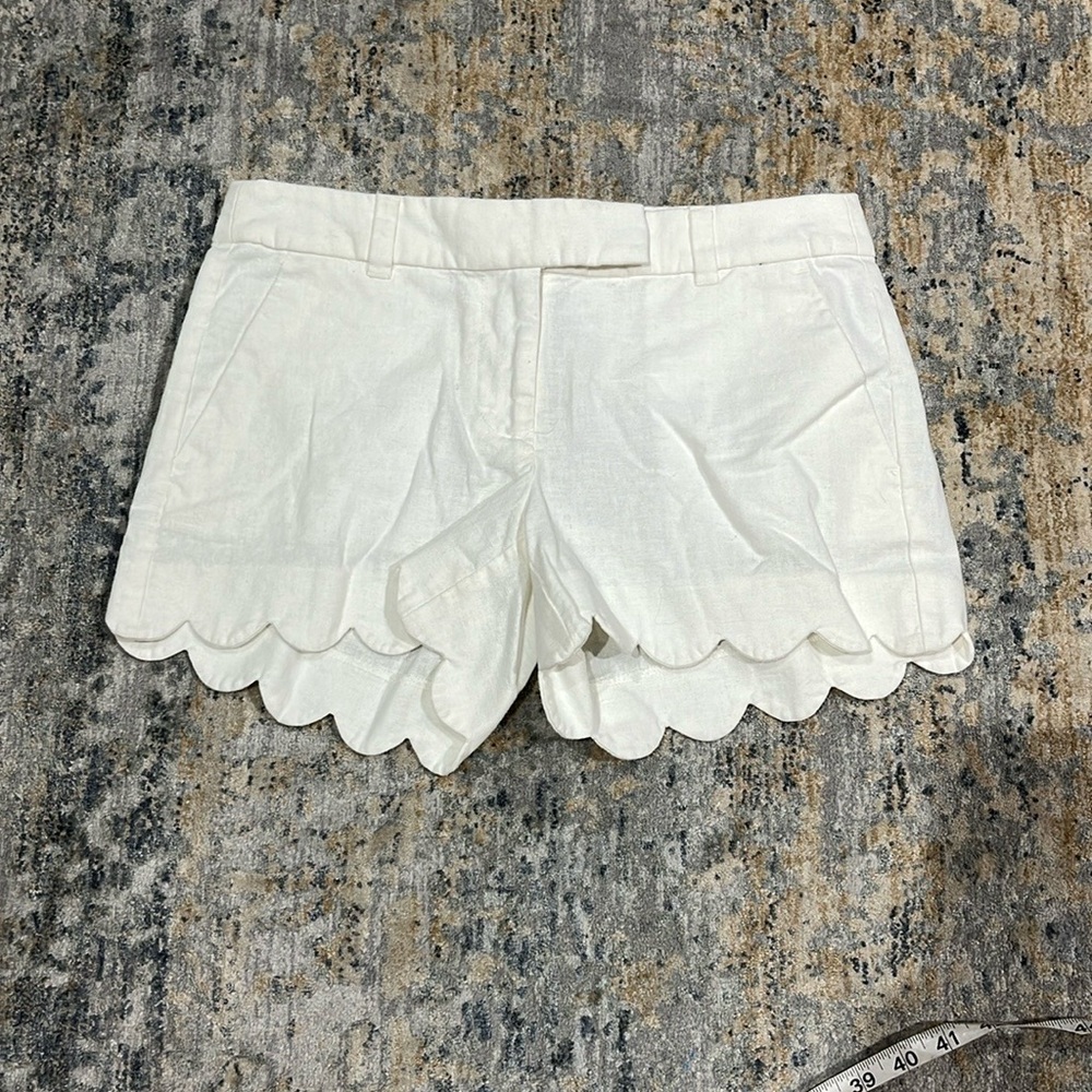 J crew linen blend shorts - size 2 - Picture 3 of 3